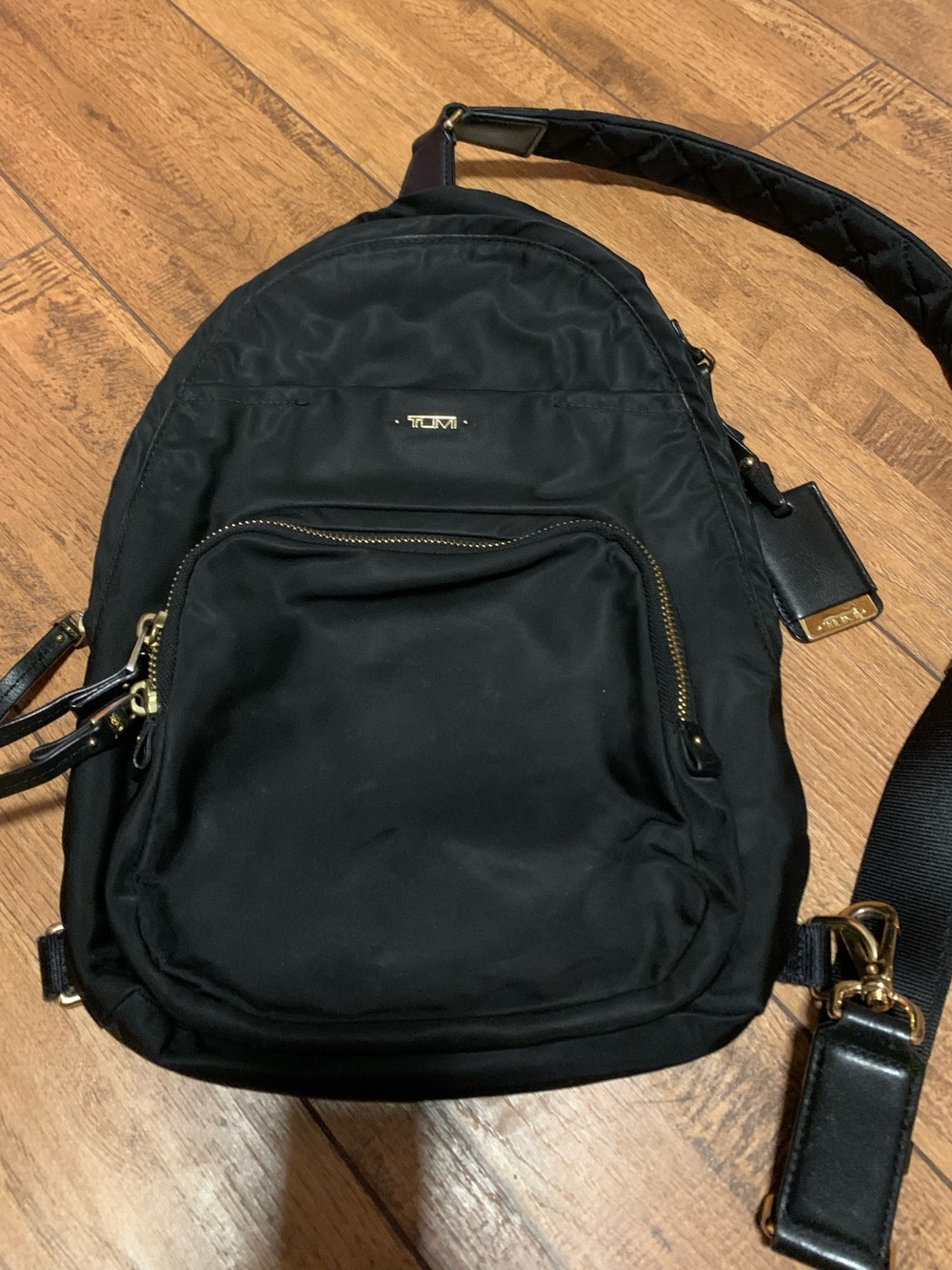 Tumi Black Sling Crossbody Bag